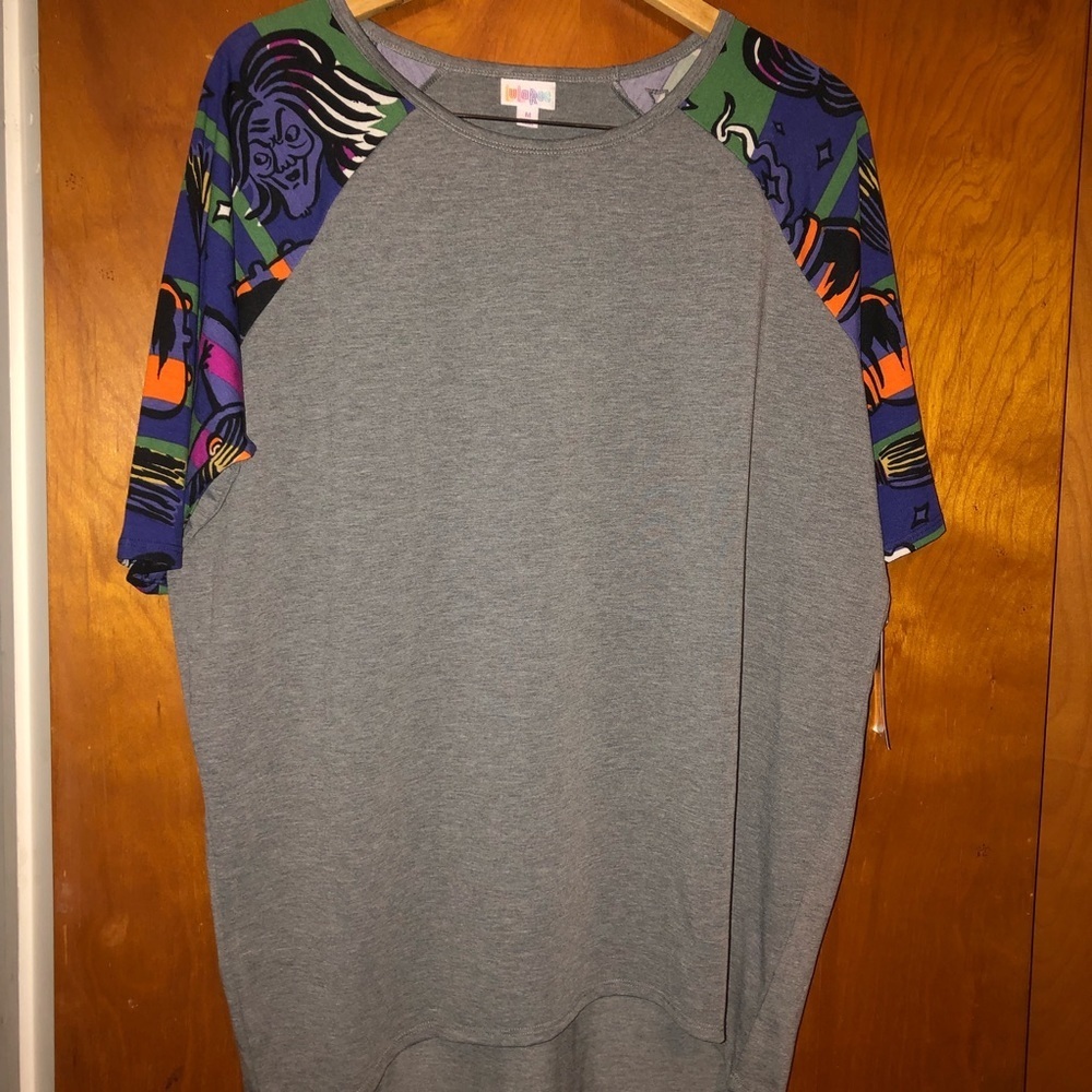 New Lularoe Halloween witches brooms Irma shirt M